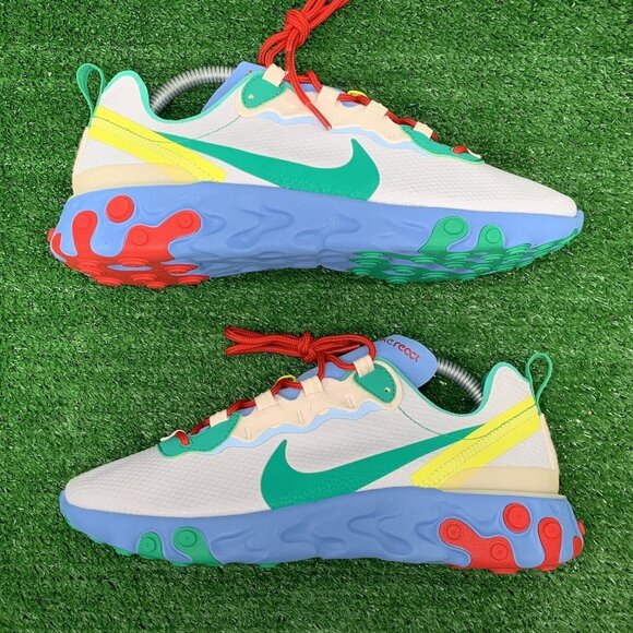 Nike React Element 55 SE Super Nintendo Men's Size 8 OG Box Running CT1142-800 - Picture 3 of 8